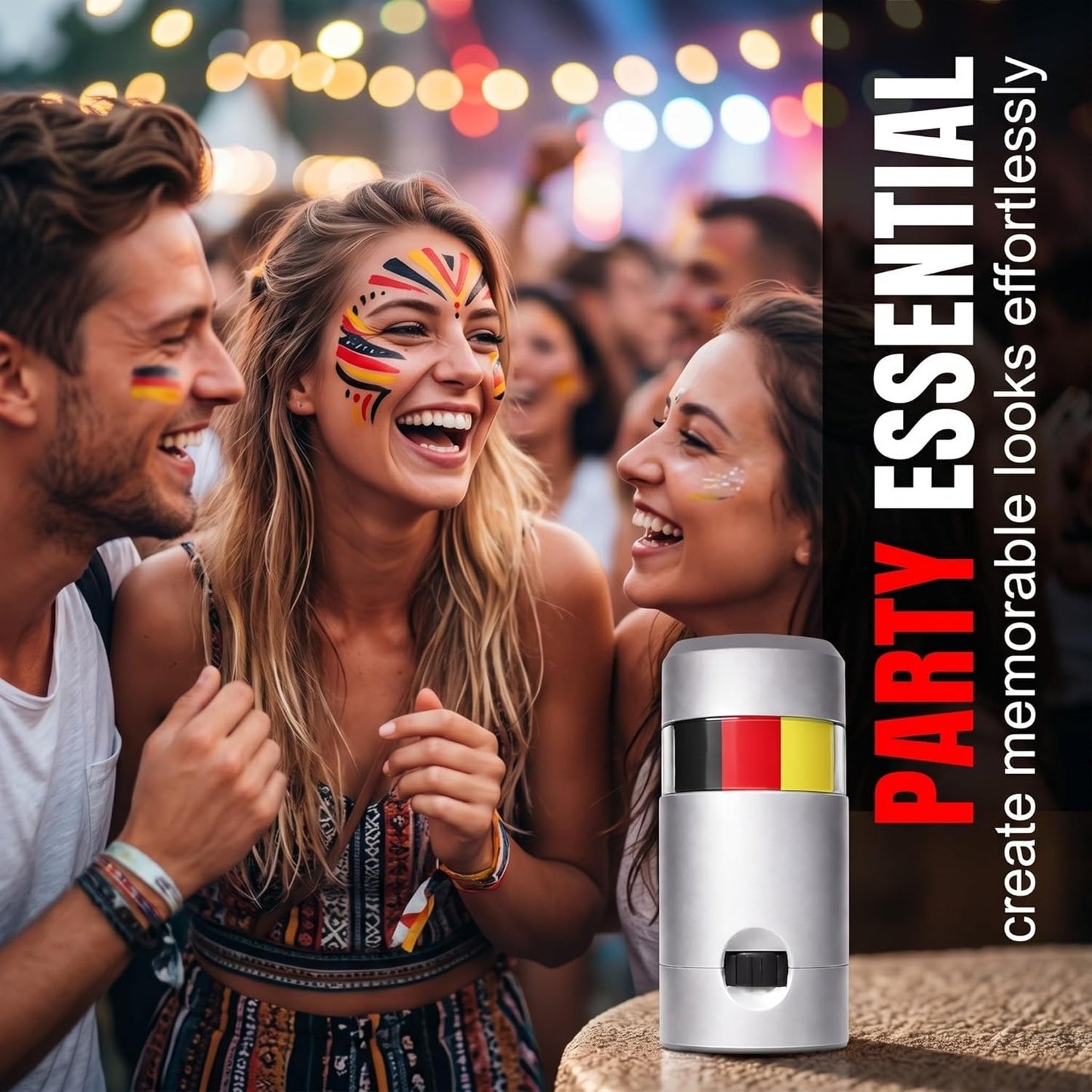World Cup National Flag 3 Colors Face Paint Pens