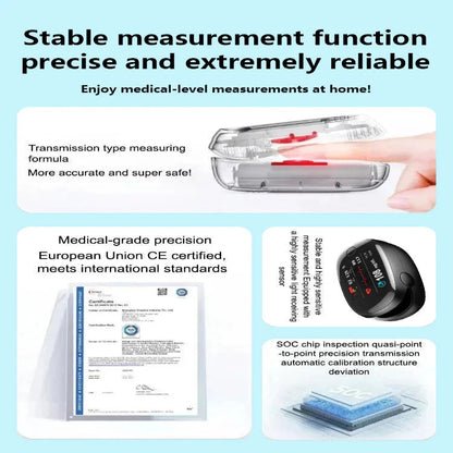 Hot Sale Non-Invasive Smart Blood Sugar Tracking Device – 5 Seconds / 99% Accuracy