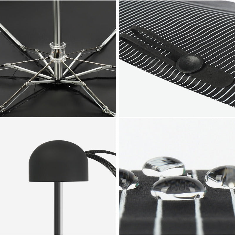 Mini Folding Daisy Sun Umbrella, Ultra-Light 8 Ribs UV Protection Parasol