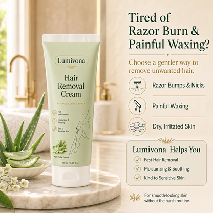Natural Gentle Sensitive Skin Hair Removal Cream