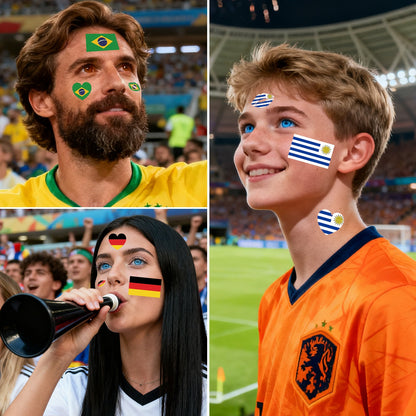 250th US Independence & 2026 World Cup National Flag  Tattoos