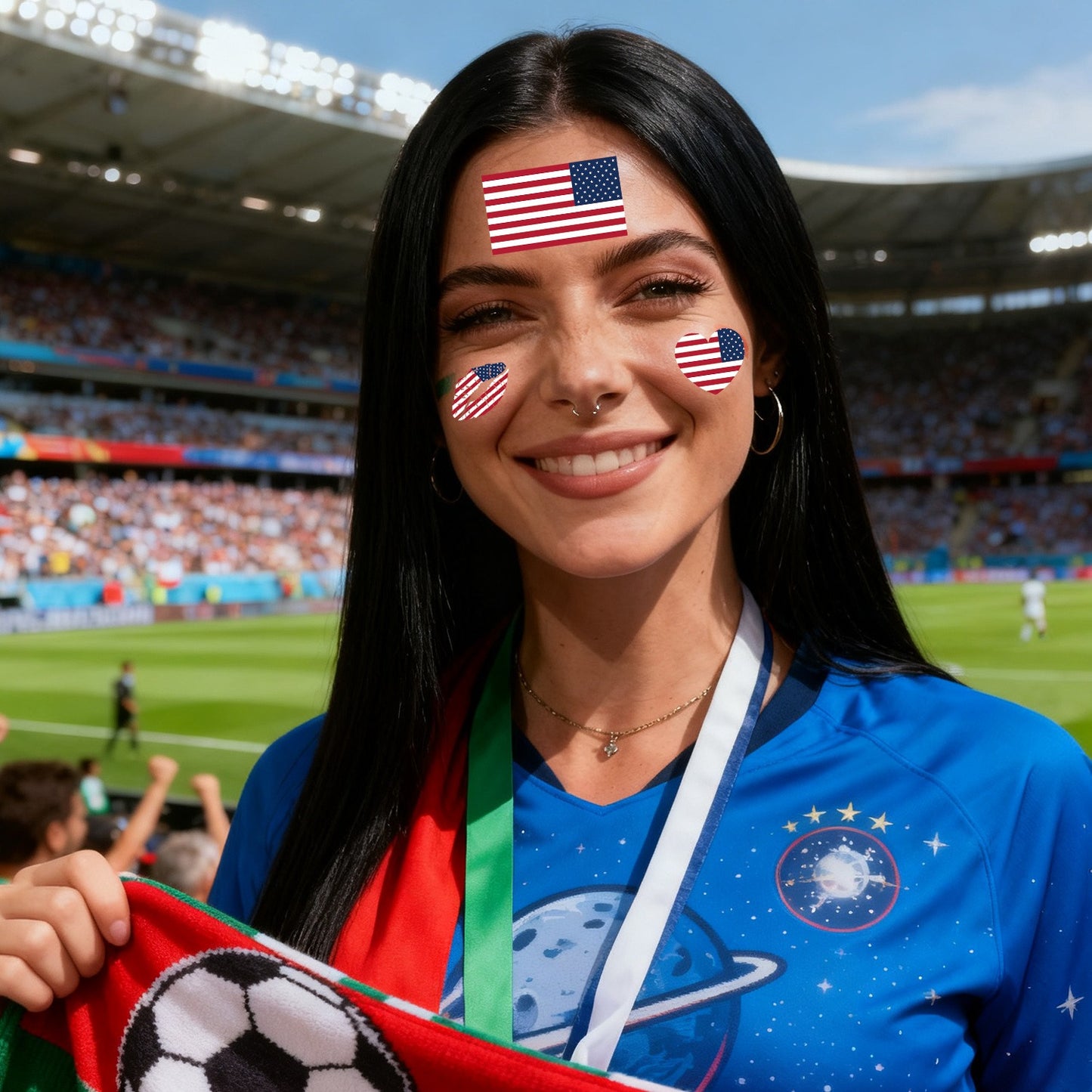 250th US Independence & 2026 World Cup National Flag  Tattoos