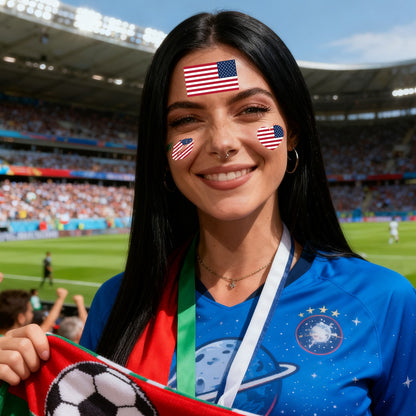 250th US Independence & 2026 World Cup National Flag  Tattoos