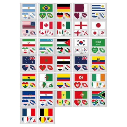 250th US Independence & 2026 World Cup National Flag  Tattoos