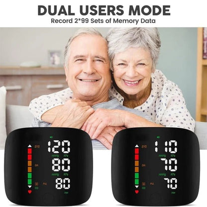 Voice Broadcast Wrist Blood Pressure Monitor with LED Display