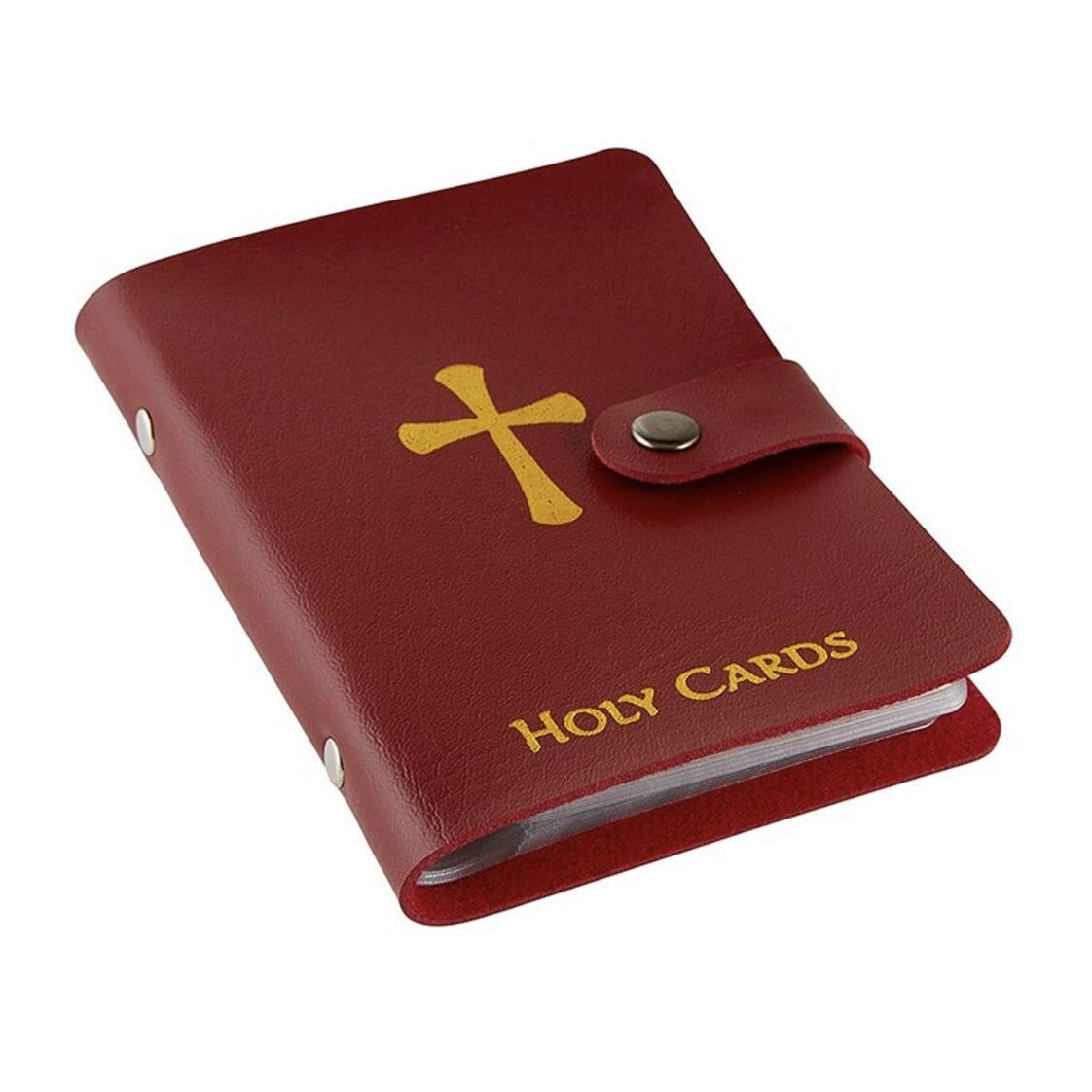Catholic Faux Leather Holy Card Holder
