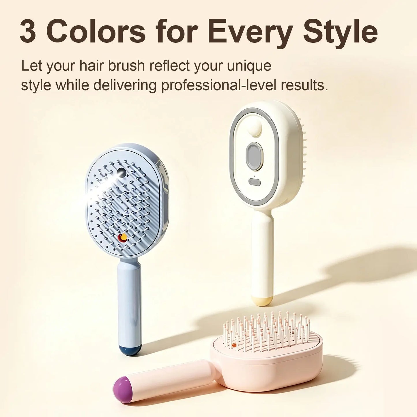 Anti-Tangle Air Cushion Hair Comb, Electric Essential Oil Spray Massage Brush