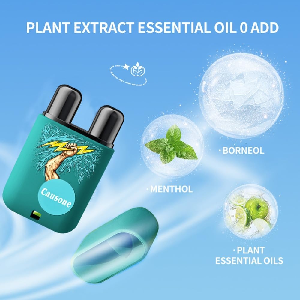 Pure and Natural Peppermint Double Holes Aromatherapy Nasal Stick 