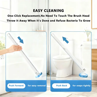 Ultimate Hygienic Toilet Cleaning: One Click, One Scrub, One Toss