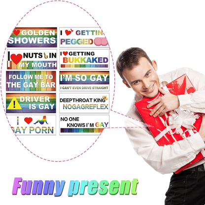 10 Pcs Magnetic Funny Stickers