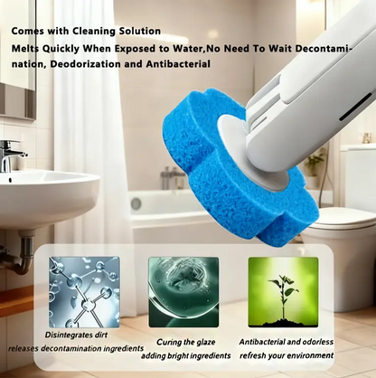 Ultimate Hygienic Toilet Cleaning: One Click, One Scrub, One Toss