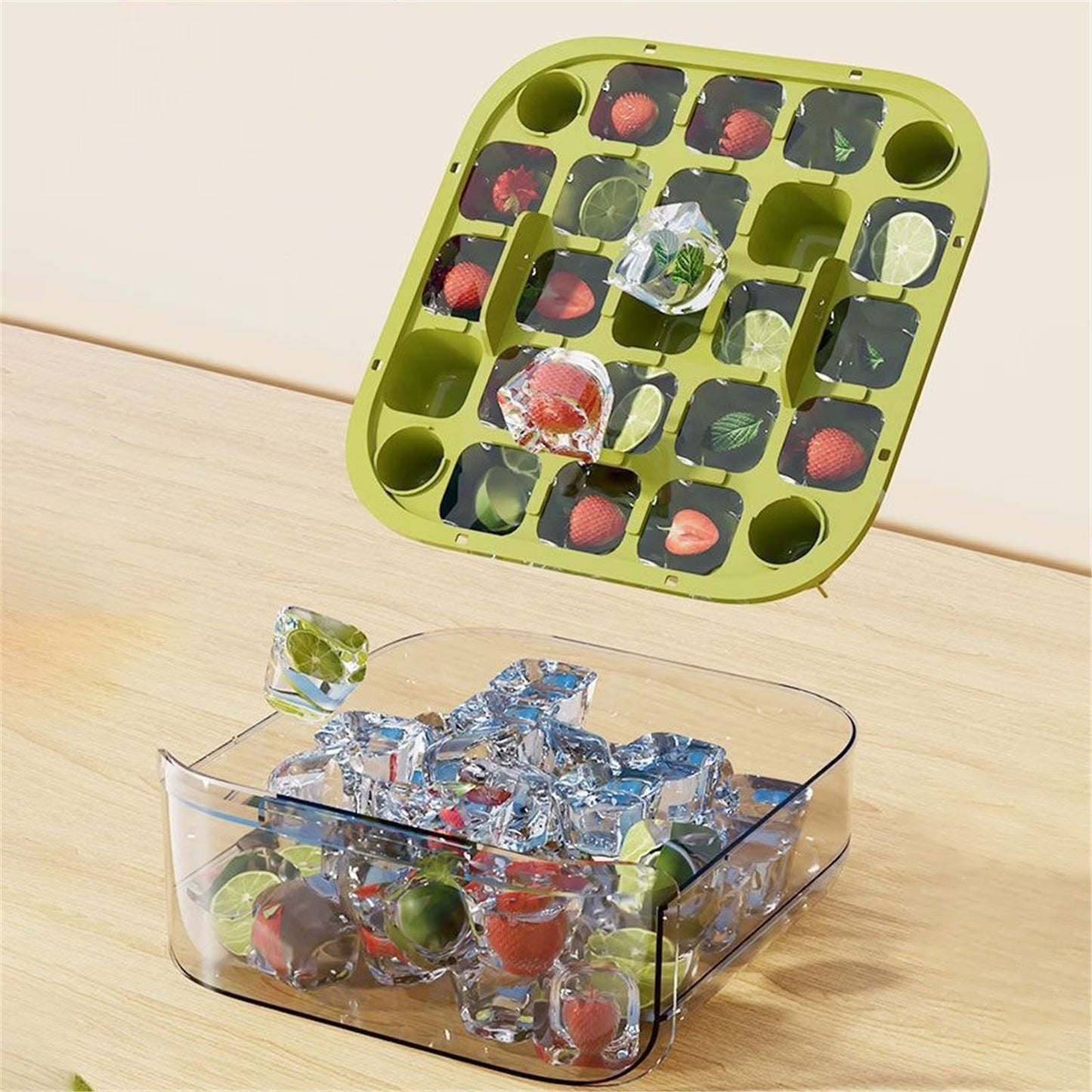 Double layer Ice Cube Tray