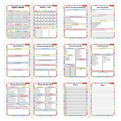 2026 Declutter Journal Workbook 