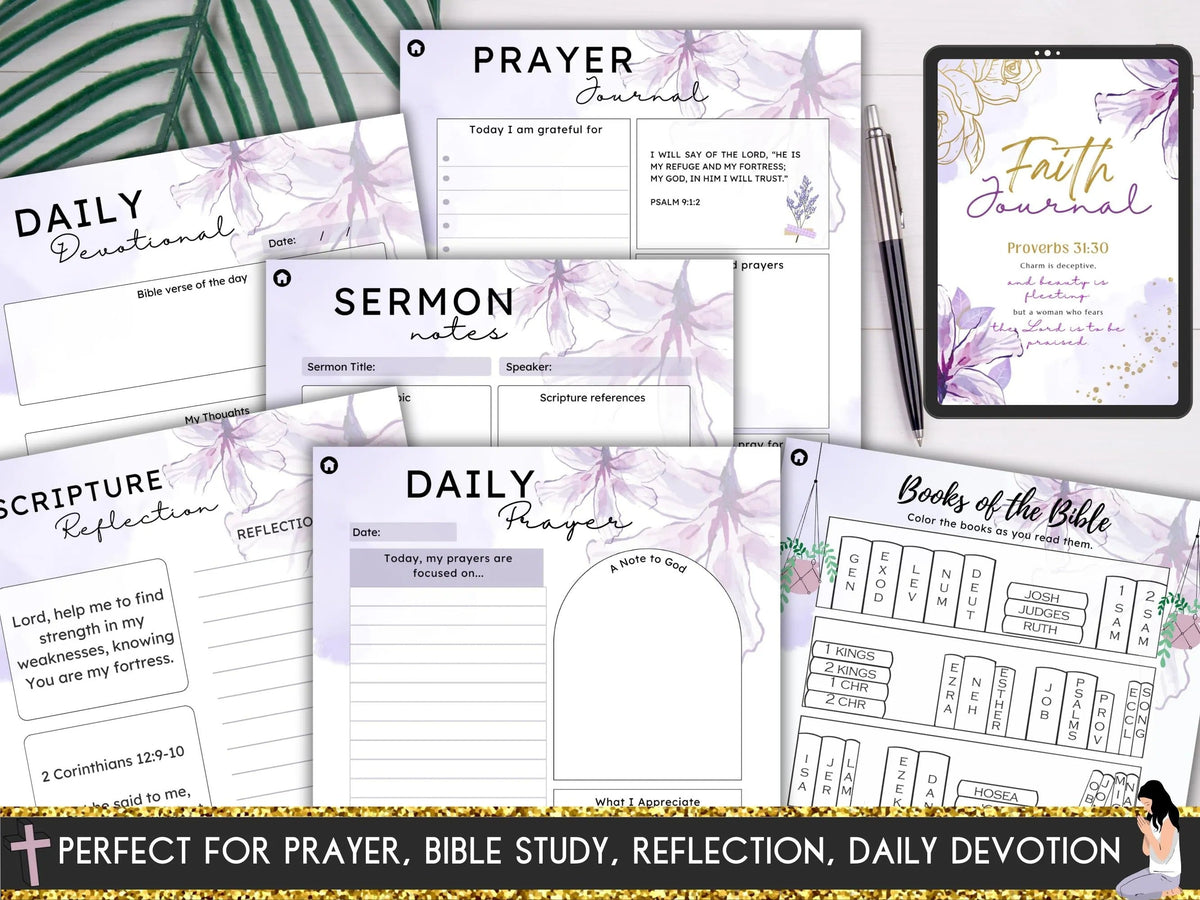 Faith & Prayer Spiral Journal Collection