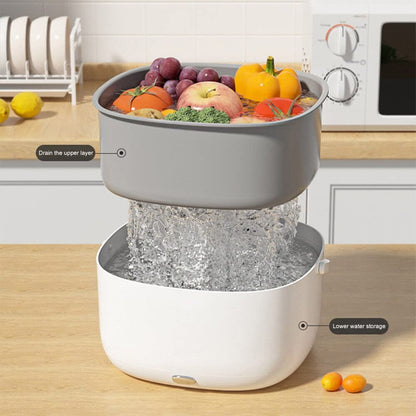 Ultrasonic Fruits Vegetable Washing Basket