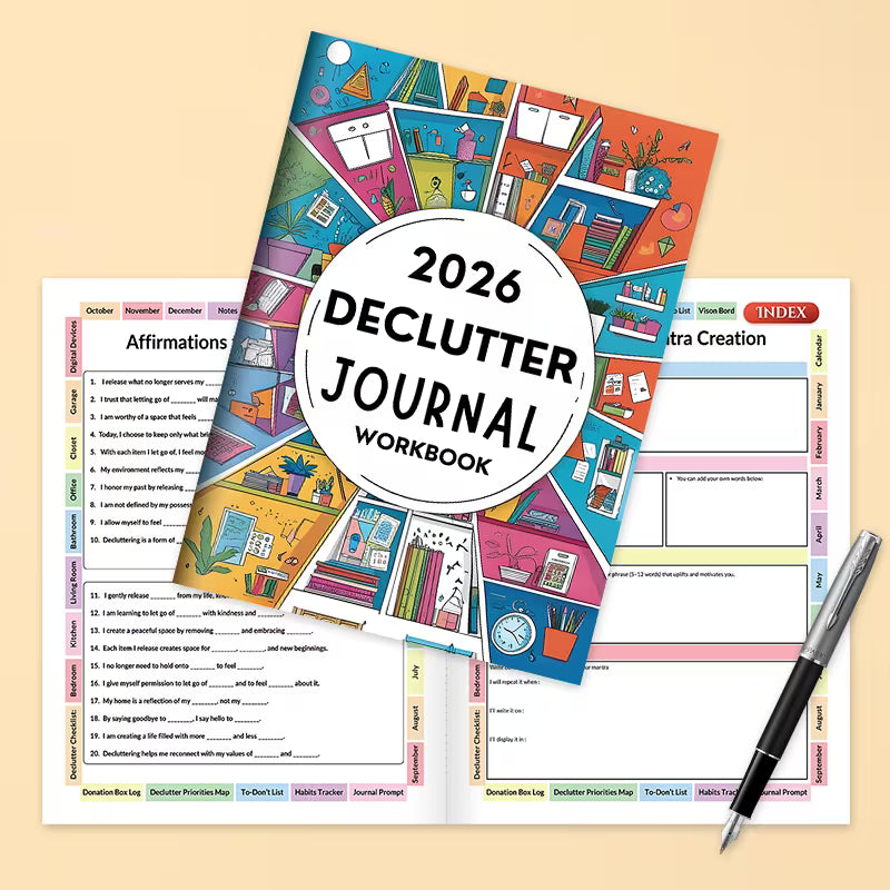 Declutter & Clean 2-in-1 Bundle: 2026 Journal + ADHD Cleaning Planner