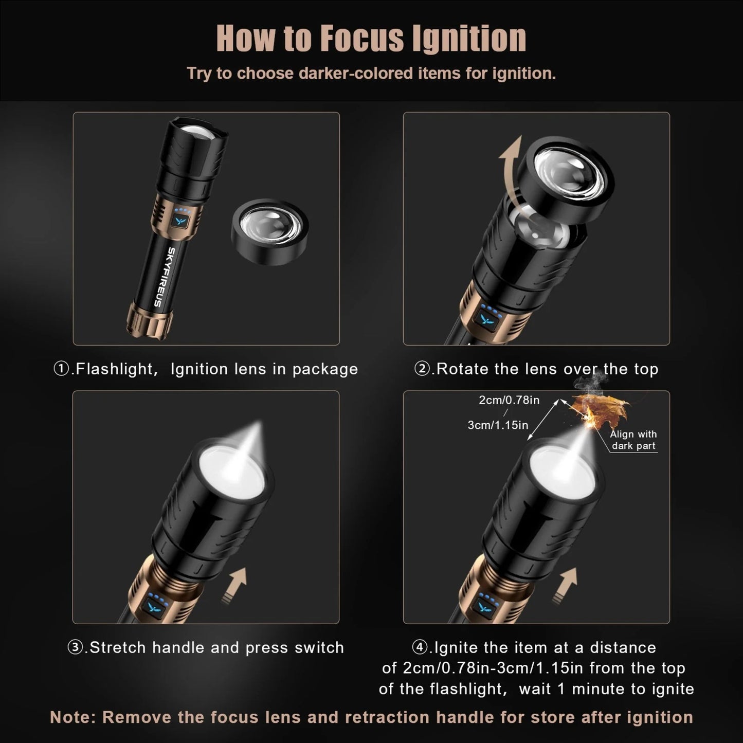 High-brightness LED Flashlight