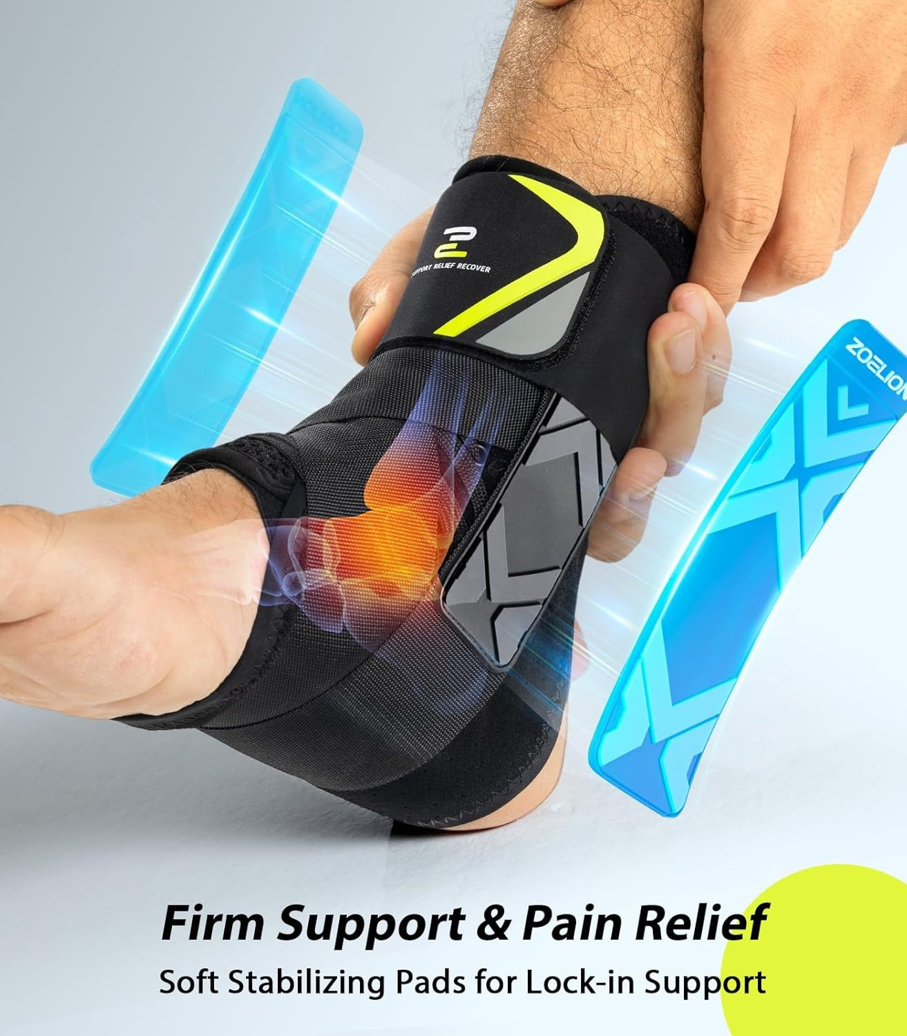 Unisex Quick Adjust Lace-up Ankle Brace