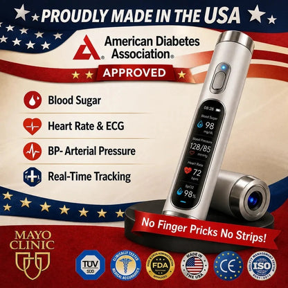 Non-Invasive Smart Blood Sugar Tracking Device 99.9% Accuracy💉 Painless blood glucose measurement in 3 seconds