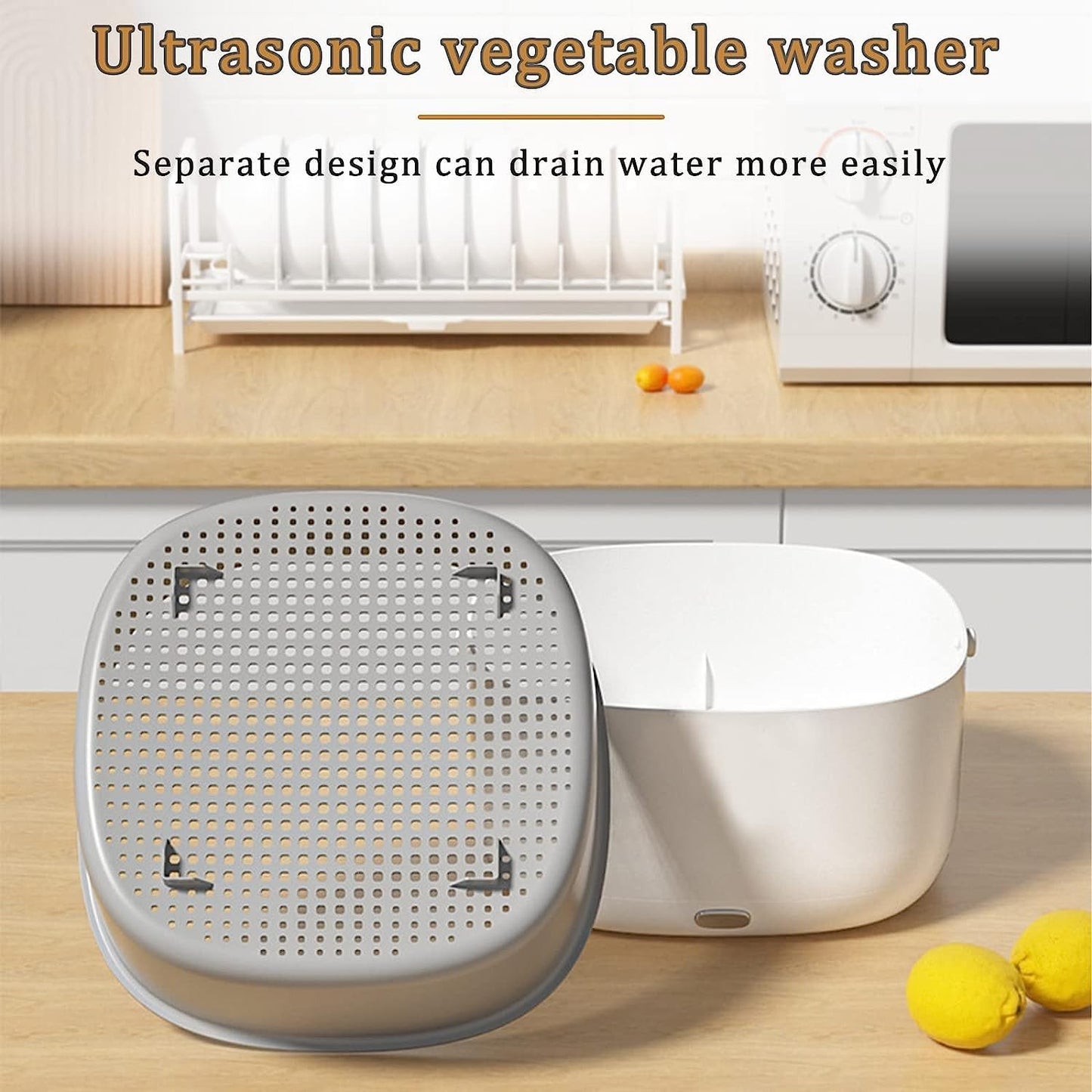 Ultrasonic Fruits Vegetable Washing Basket