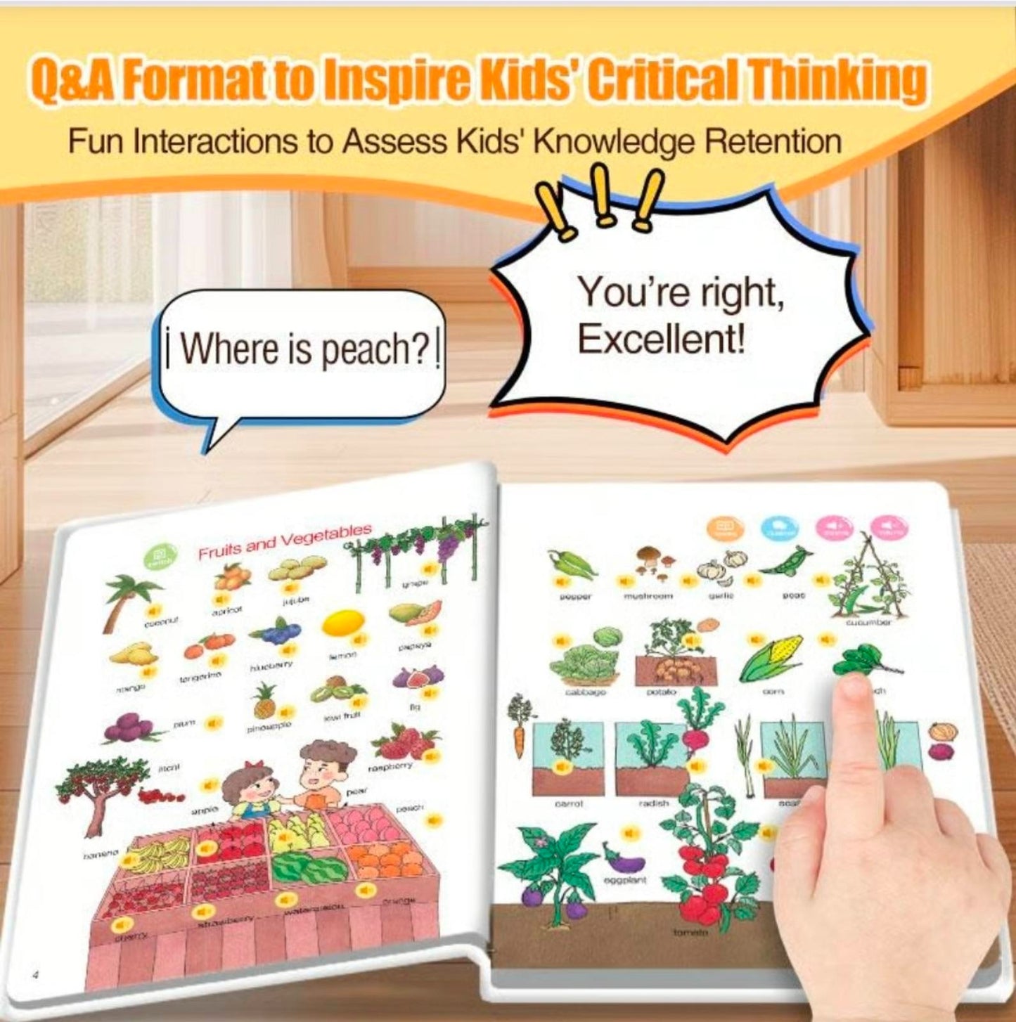 Interactive English Sound Book for Kids