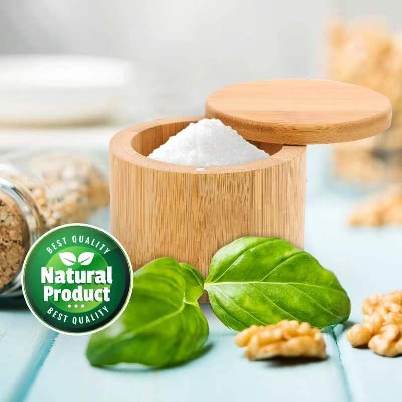Bamboo Salt Container with Lid