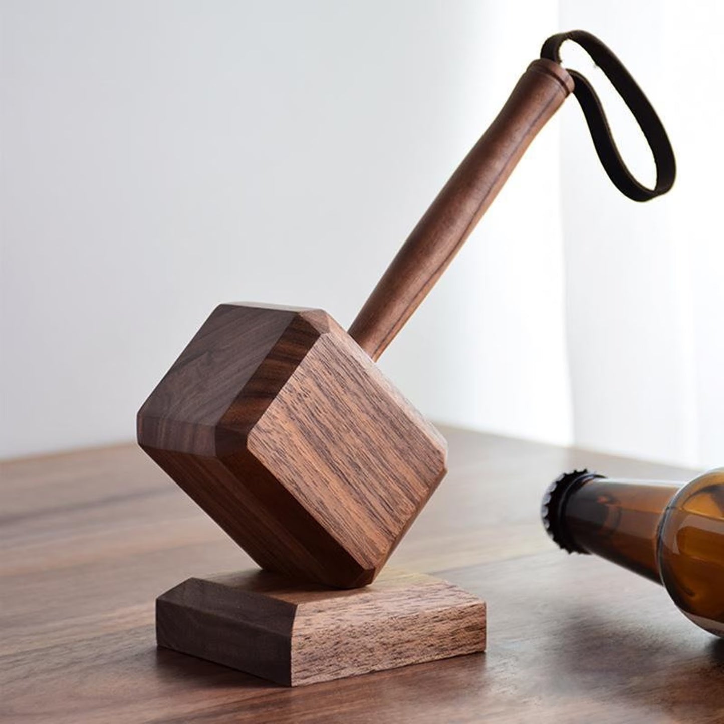 Hammer Shaped Wooden Bottle Cap Opener