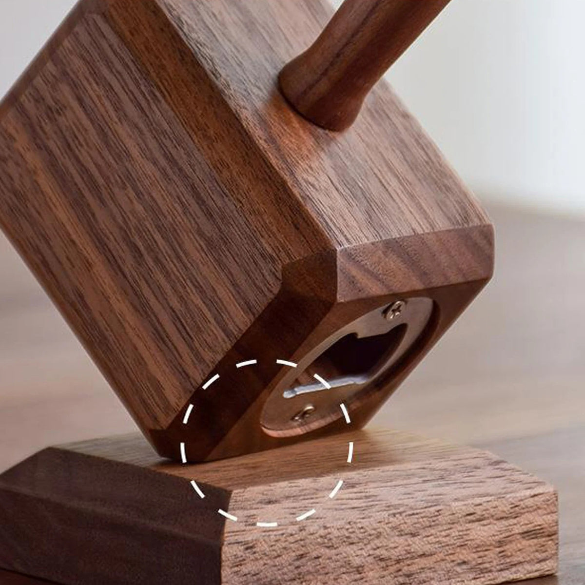 Hammer Shaped Wooden Bottle Cap Opener