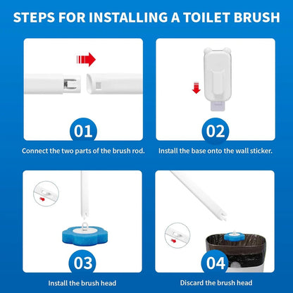 Ultimate Hygienic Toilet Cleaning: One Click, One Scrub, One Toss