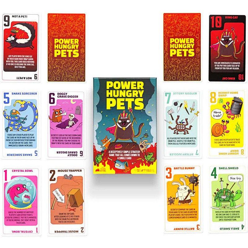 Power Hungry Pets Card Game
