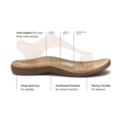 Cushioned All-Day Comfort Adjustable Sandals