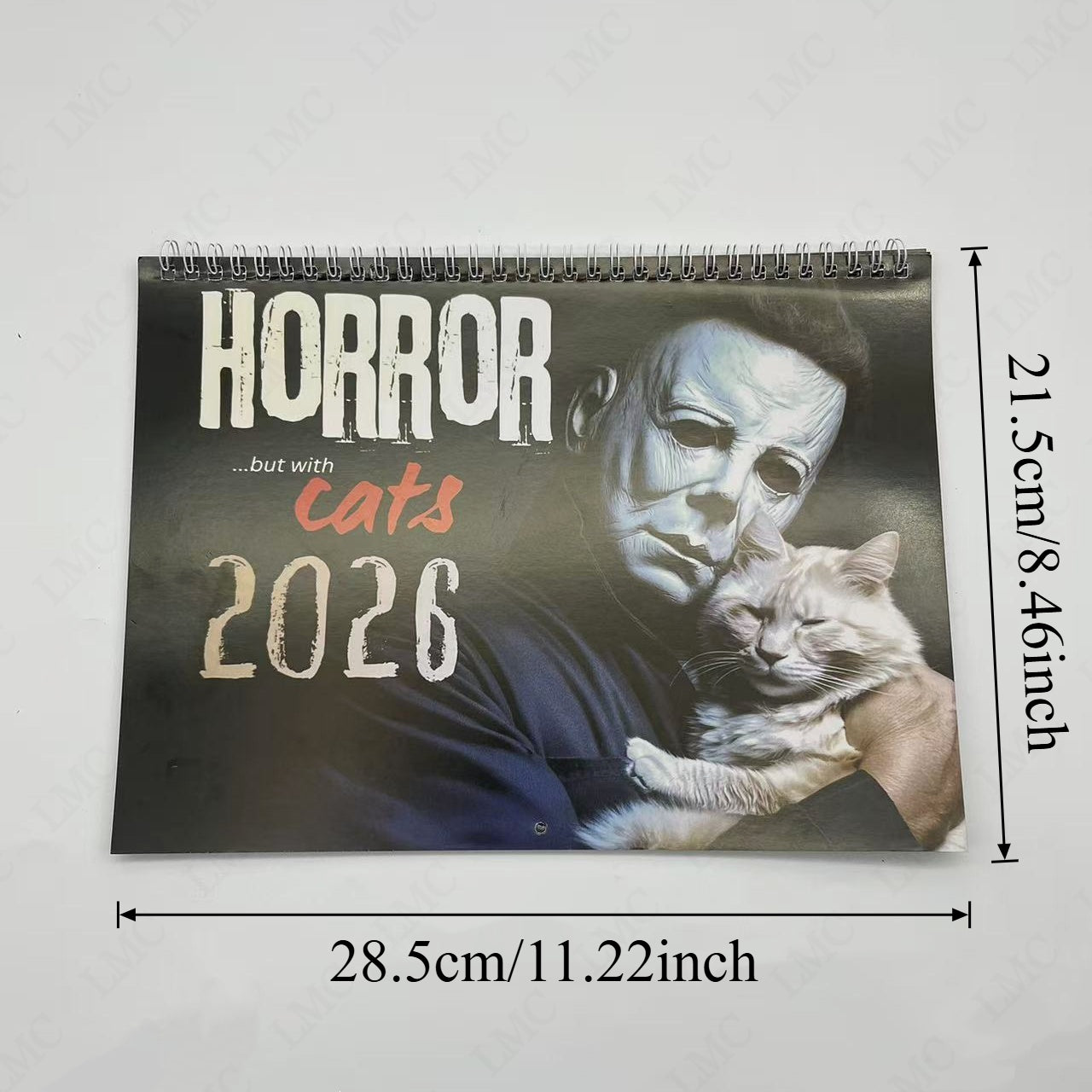 2026 Horror Movie & Cats Wall Calendar