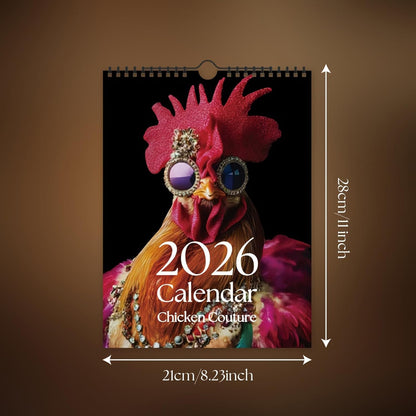 2026 Funny Chicken Couture Calendar 