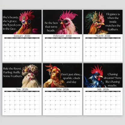 2026 Funny Chicken Couture Calendar 