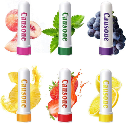 6 Pcs Essential Oil Nasal Inhaler
