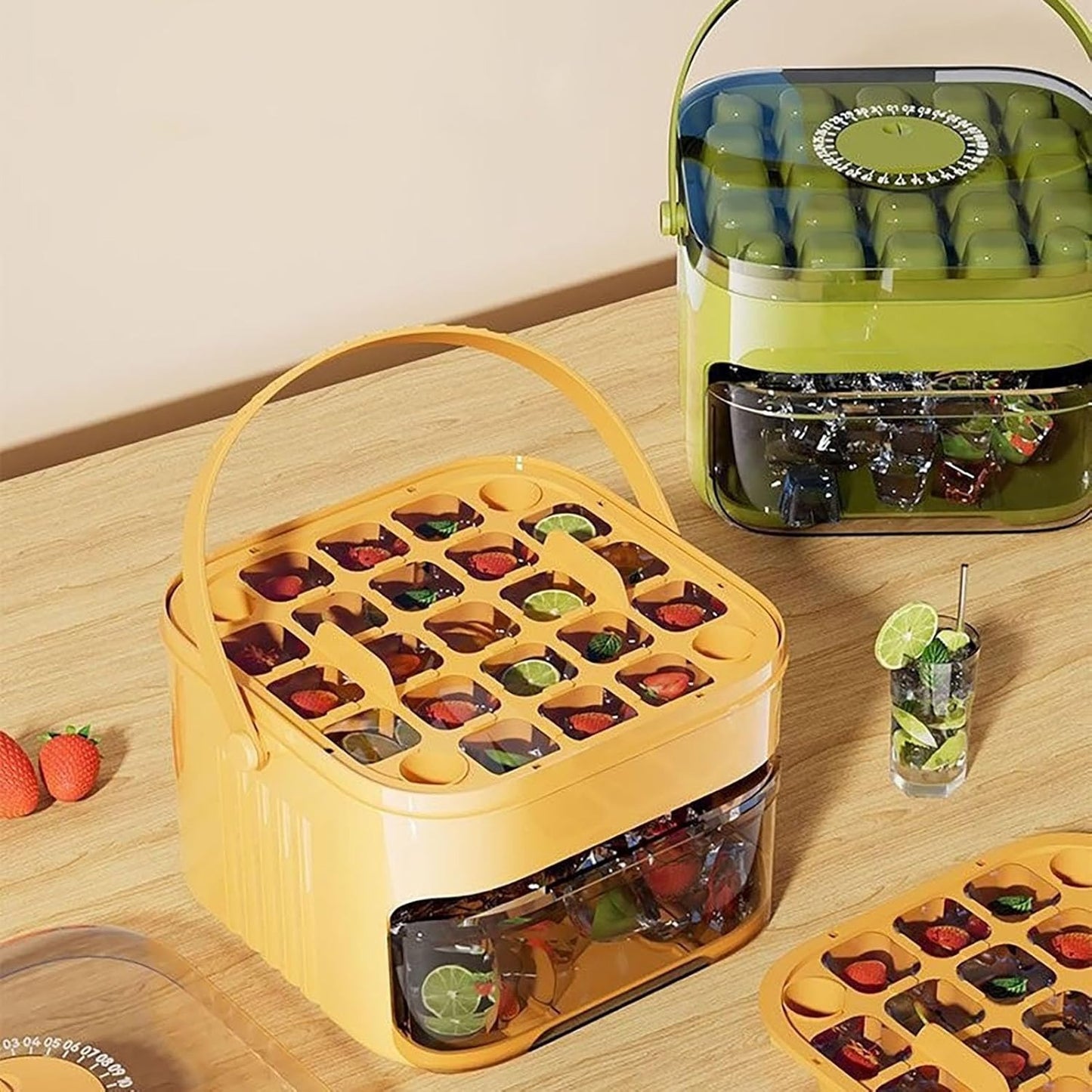 Double layer Ice Cube Tray