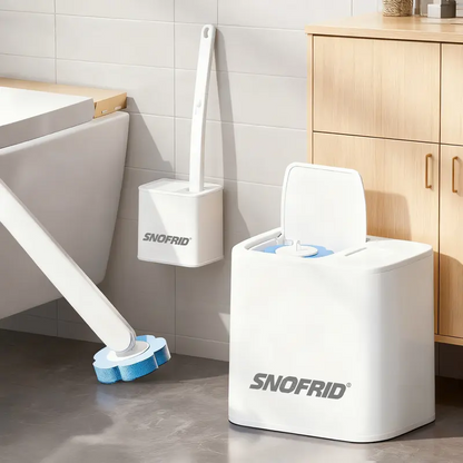 Ultimate Hygienic Toilet Cleaning: One Click, One Scrub, One Toss