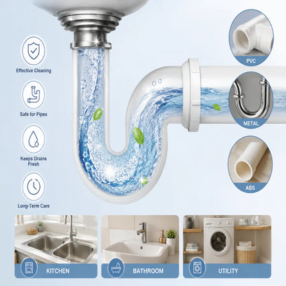 Fast Dissolve Drain Cleaner & Deodorizer Tablets
