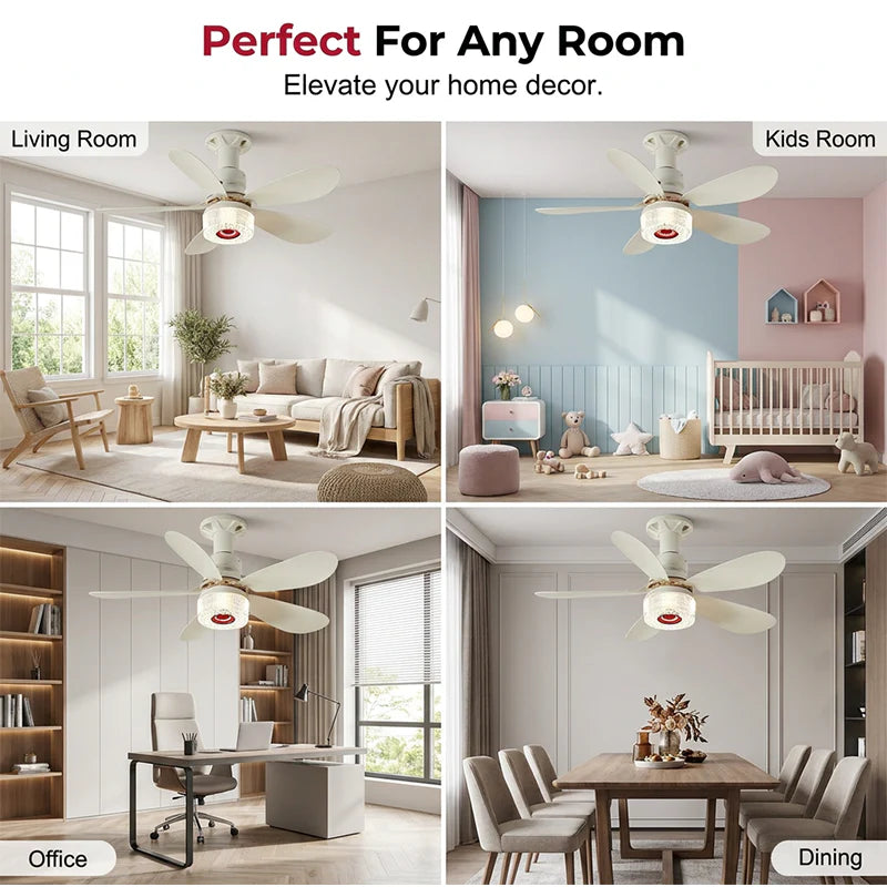 Smart 3-in-1 Ceiling Fan – RGB Light & Bluetooth Speaker