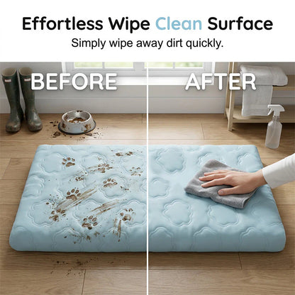 Pressure-Activated Cooling Pad – Non-Toxic Ice Silk Mat for Dogs & Cats