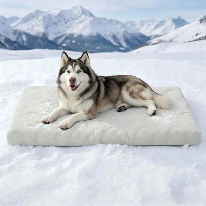 Pressure-Activated Cooling Pad – Non-Toxic Ice Silk Mat for Dogs & Cats