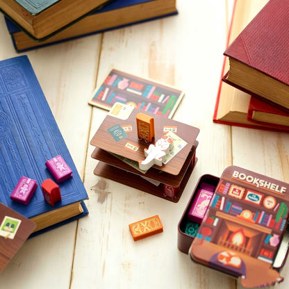 Bookshelf Balance Game – Strategy Stacking Board Game