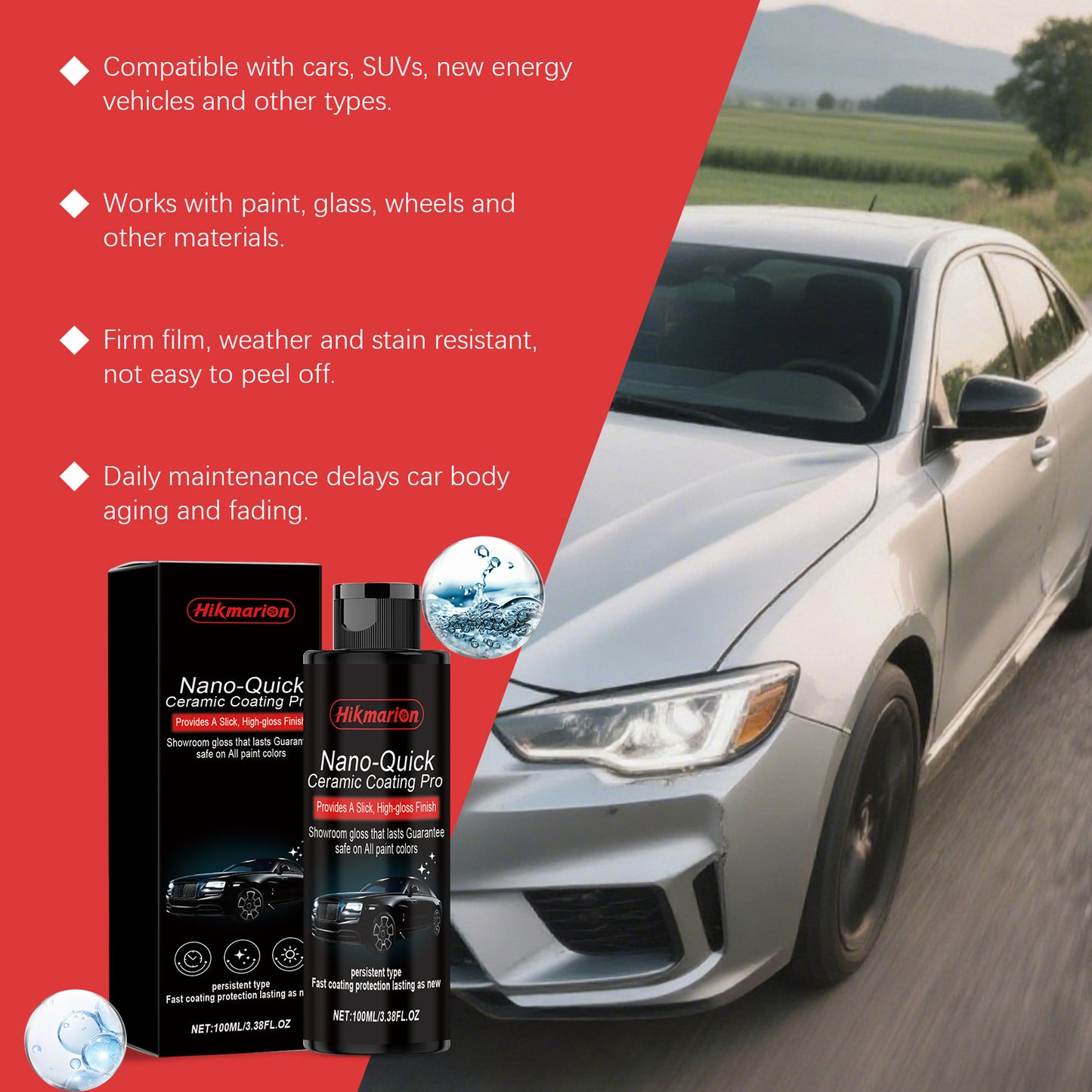 Nano-Quick Ceramic Coating Pro for Automobiles