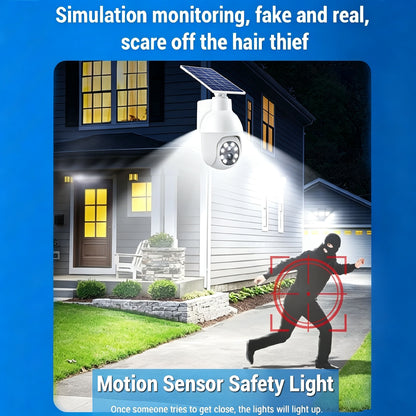 Solar Light LED Wall Lamp Security Dummy Camera