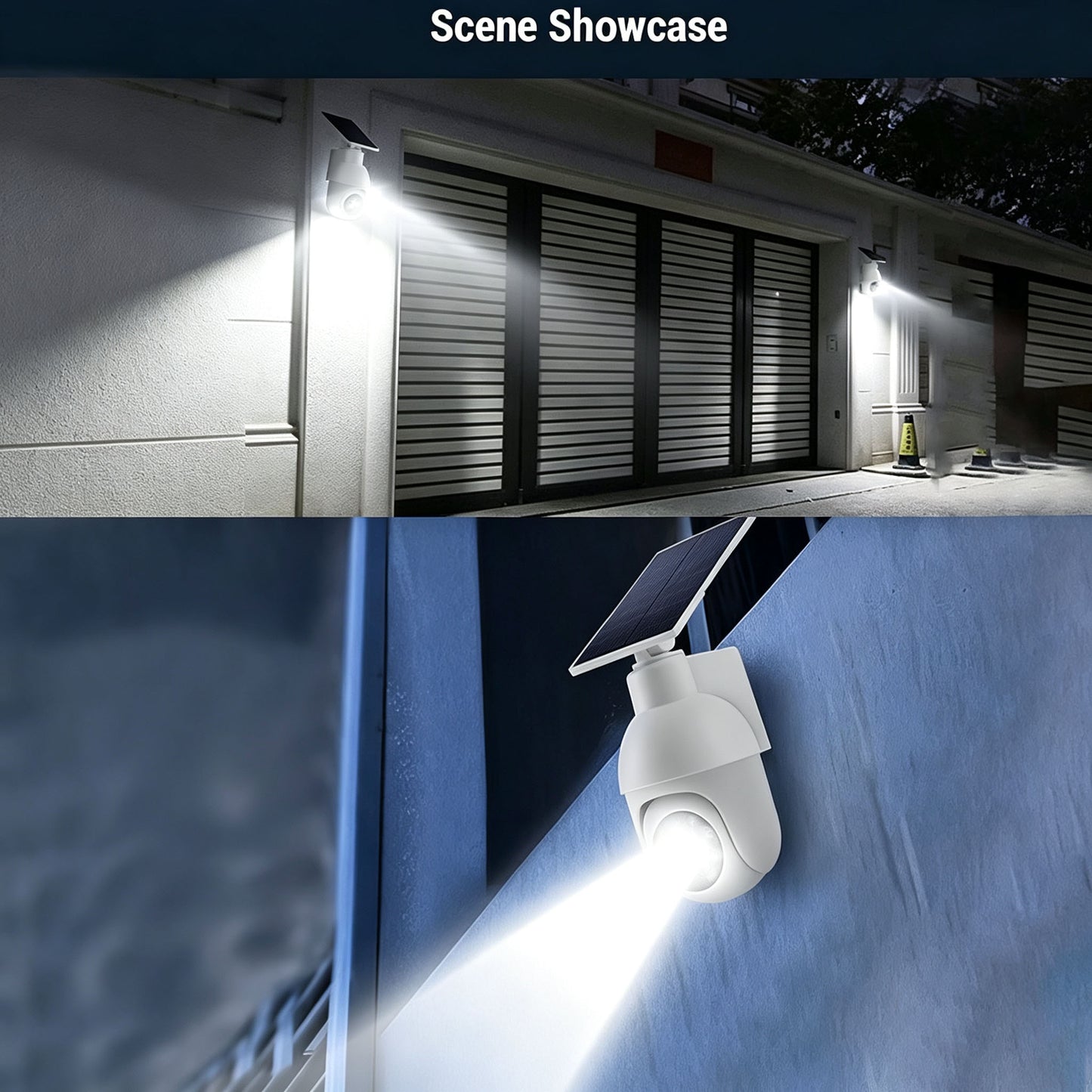 Solar Light LED Wall Lamp Security Dummy Camera