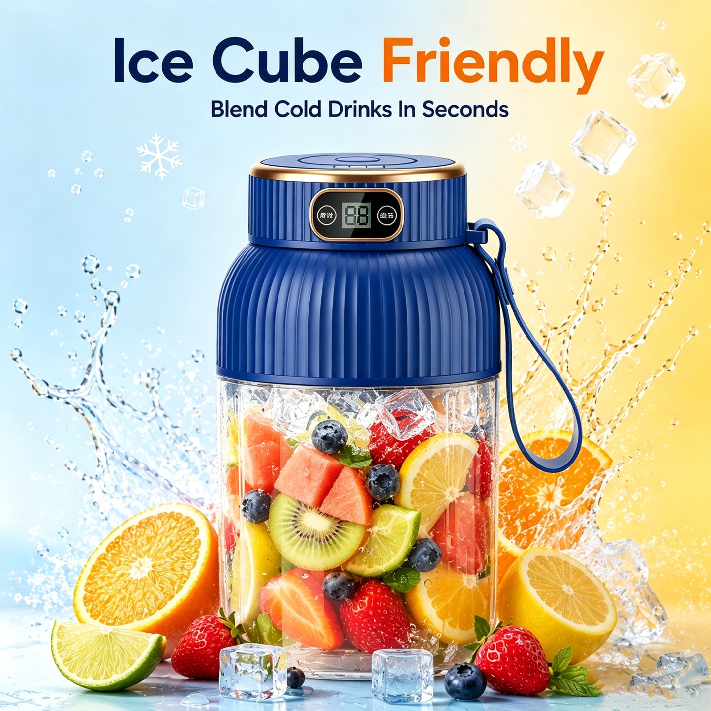600ml Portable Electric Juicer Blender – Fresh Juice, Smoothies & Shakes Anywhere