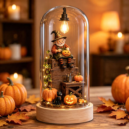🎃 Halloween Glass Dome Miniature Scene Ambient Lamp