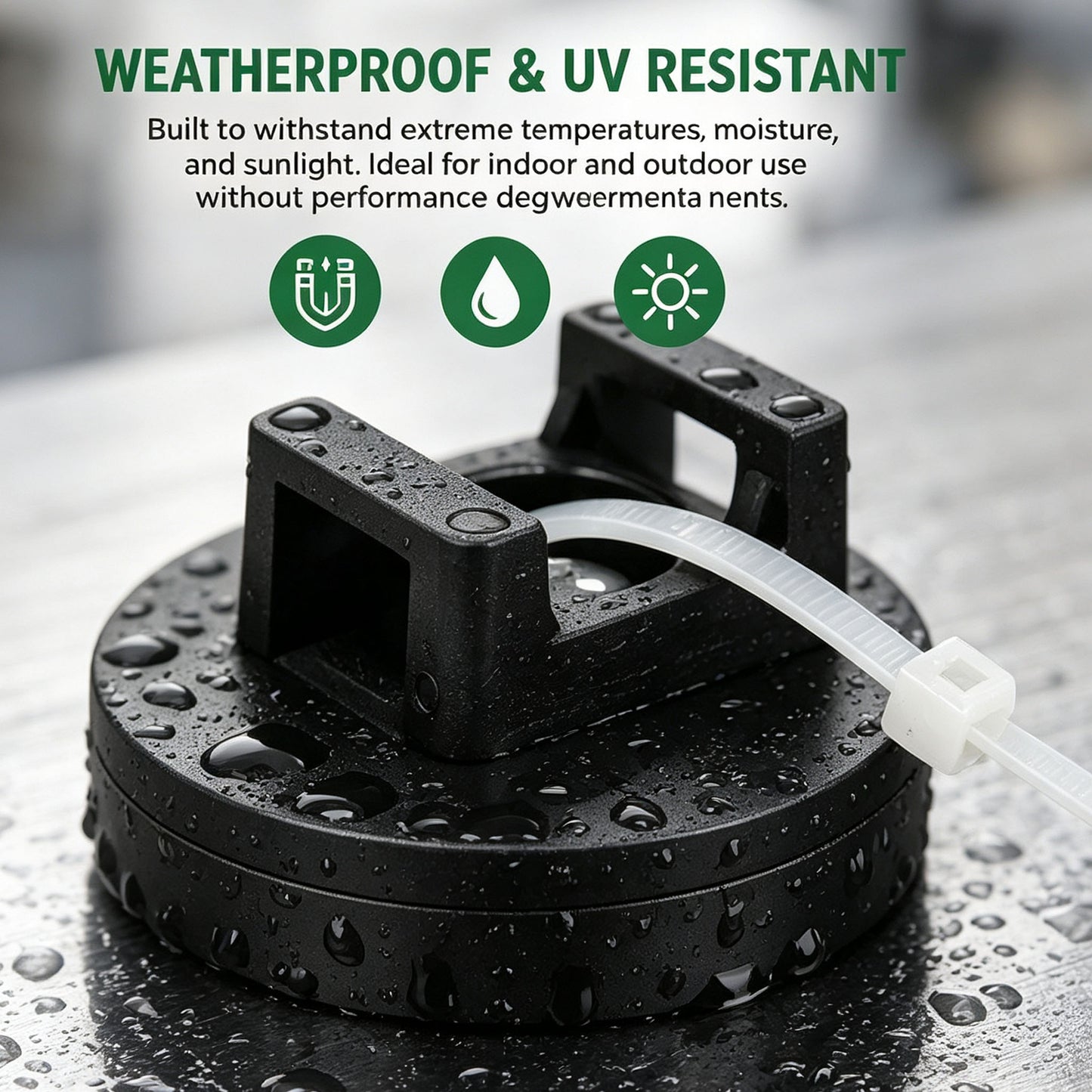 🧲 Magnetic Cable Tie Mounts - No-Drill,Cable Organizer for Desk, Garage & RV