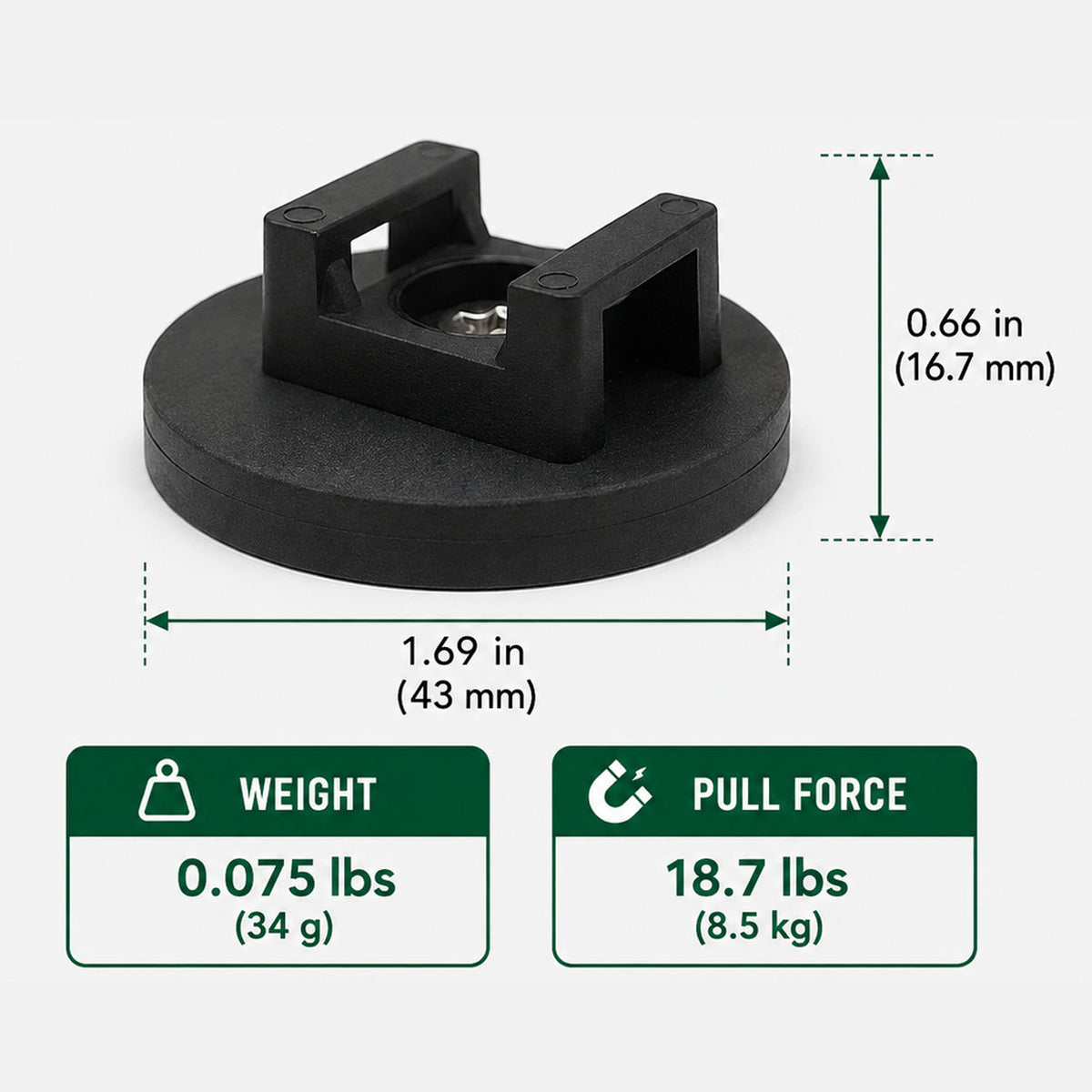 🧲 Magnetic Cable Tie Mounts - No-Drill,Cable Organizer for Desk, Garage & RV