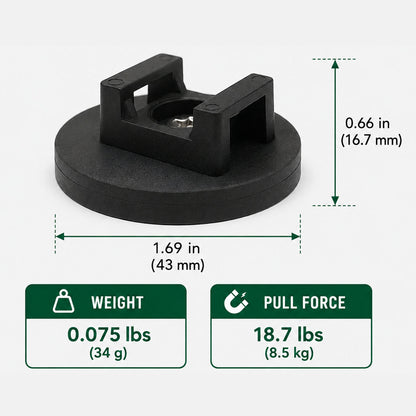 🧲 Magnetic Cable Tie Mounts - No-Drill,Cable Organizer for Desk, Garage & RV